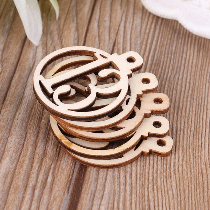 Set of 25 Wooden Advent Numbers