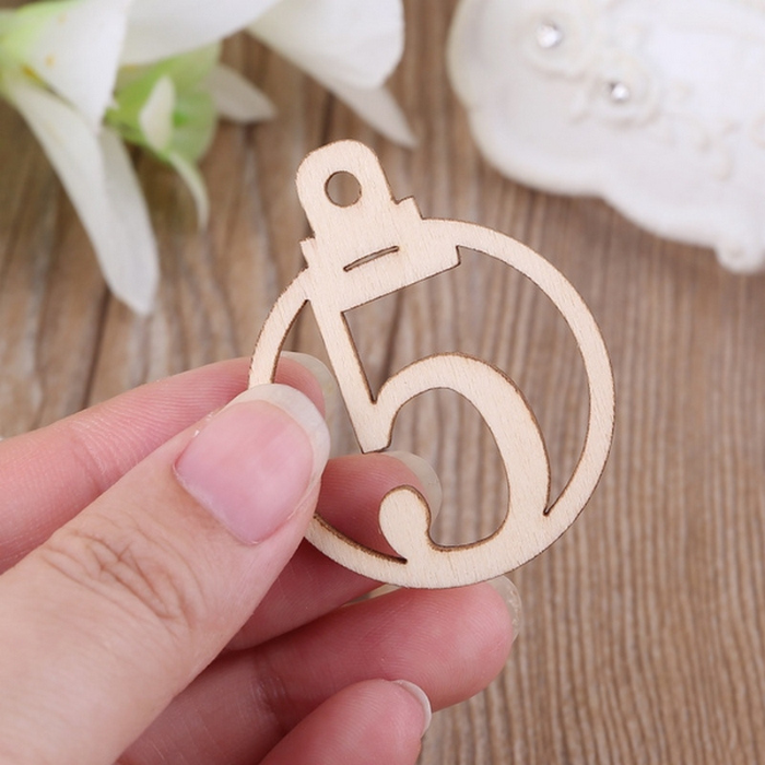 Set of 25 Wooden Advent Numbers