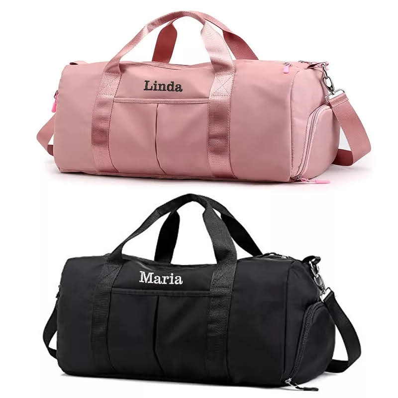 Personalized sports bag with name embroidery
