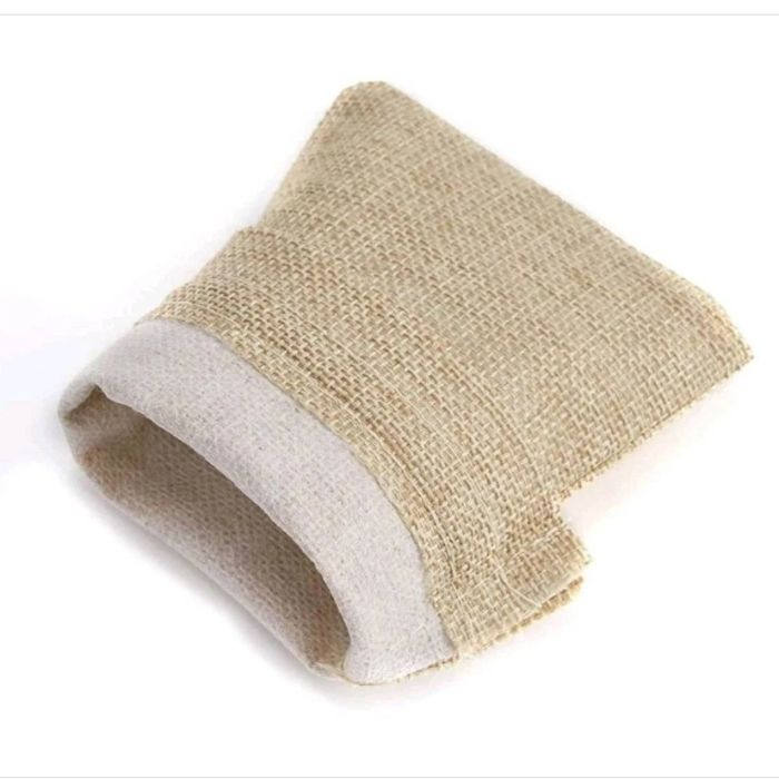 Sachets dragées en jute