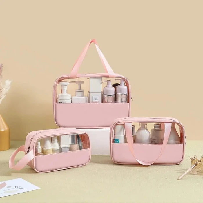 Trousse de toilette transparente personnalisée
