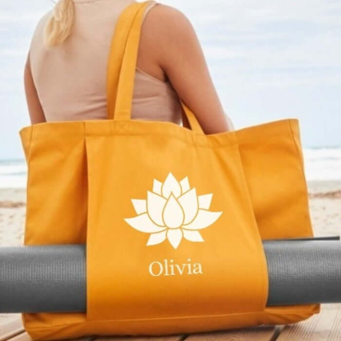 Personalized yoga bag