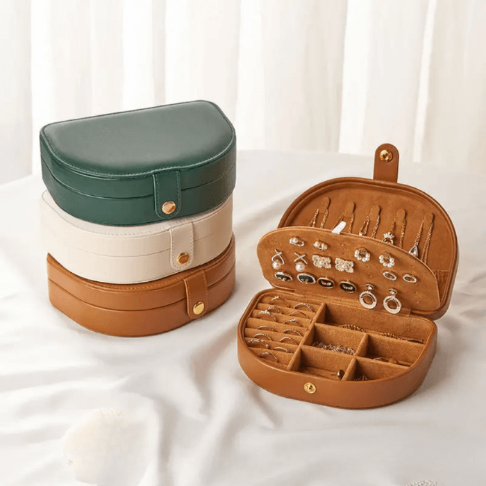 boite a bijoux personnalisée pour femme, en simili cuir, cadeau élégant pour femme ou fille