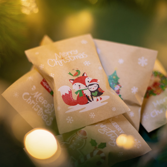 mini sachets kraft Noel pour calendrier de l'avent fait maison