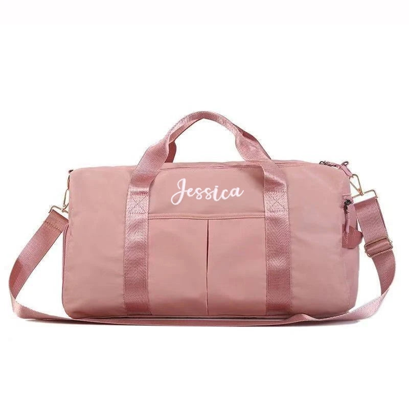 Personalized sports bag with name embroidery