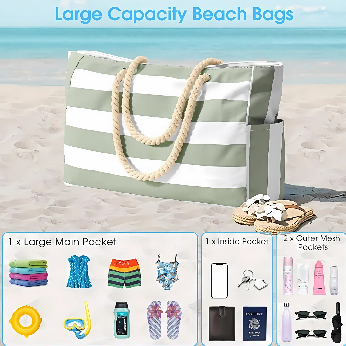 Sac de plage Personnalisable
