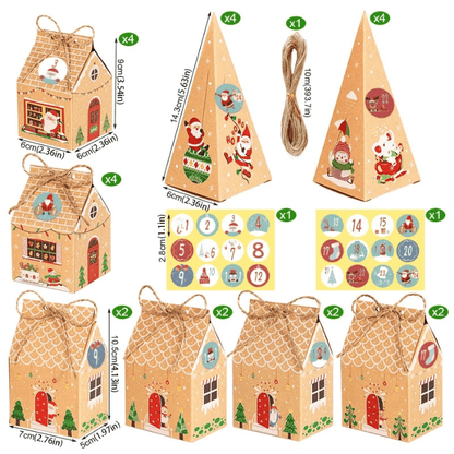 Kit Calendrier de l'Avent - Village de Noël