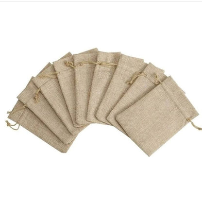 Sachets dragées en jute