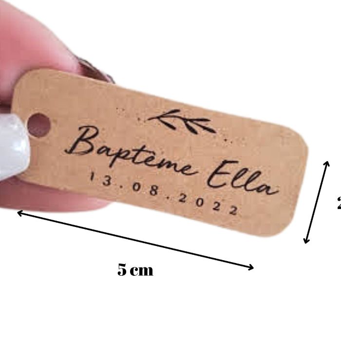 Personalisierte Hochzeitsetiketten, Olivenblattmuster, 90 Stück