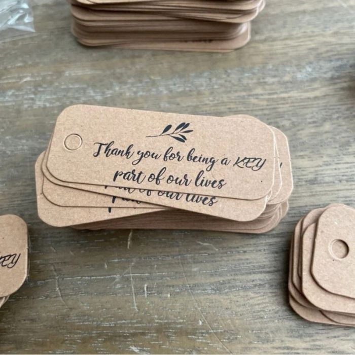 Personalisierte Hochzeitsetiketten, Olivenblattmuster, 90 Stück