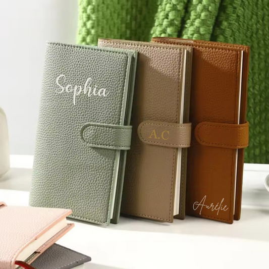 Agenda 2025 personnalise avec couverture en simili cuir