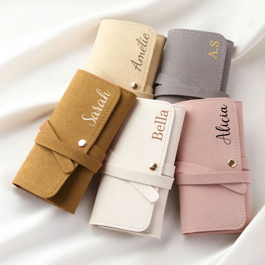 Etui à bijoux personnalisé avec prénom, cadeau original pour femme, anniversaire, fête des mères