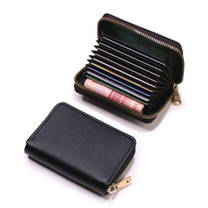 Porte monnaie spécial budget avec compartiments, couleur noir , en simili cuir