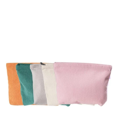 Trousse personnalisée en velours côtelé
