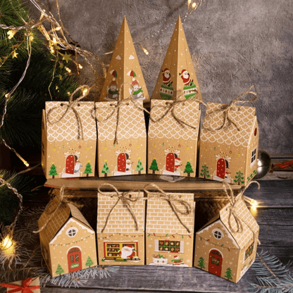 kit calendrier de l'avent a faire soi même - village de Noël