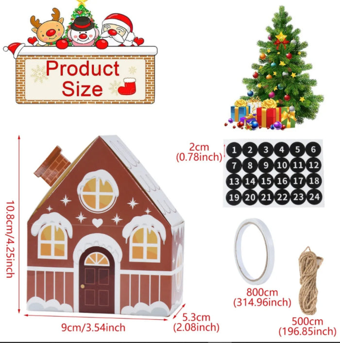 contenu du kit calendrier de l'avent fait maison