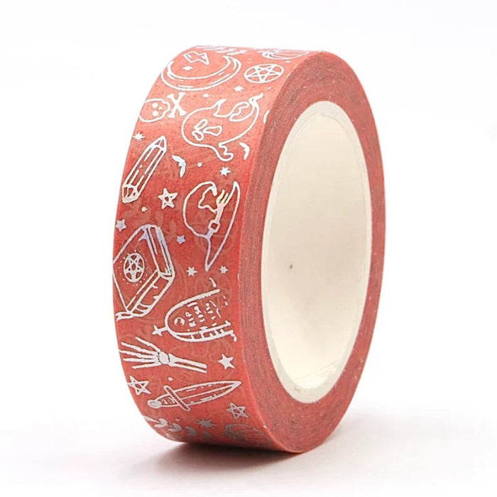 masking tape grimoire halloween