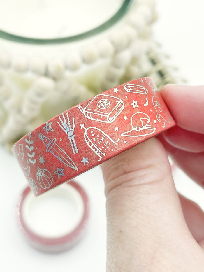 masking tape halloween - potion magique