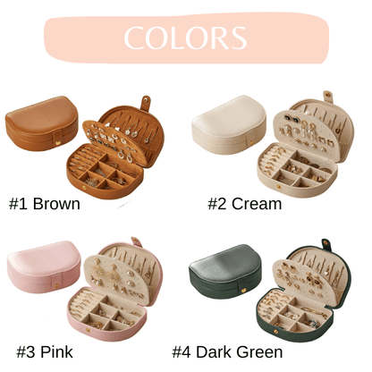 options de couleurs pour boite a bijoux personnalisée en simili cuir