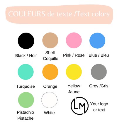 options de personnalisation sac de plage