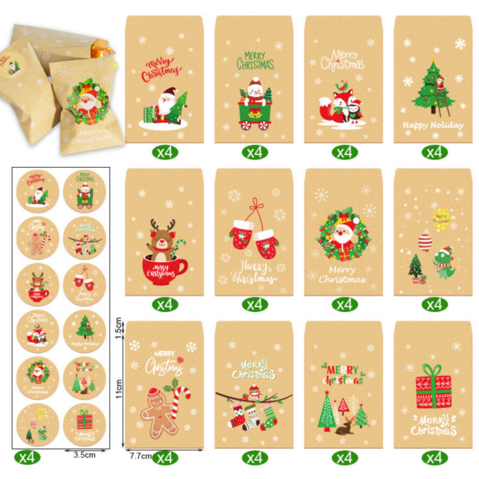 petits sachets cadeau kraft pour noel