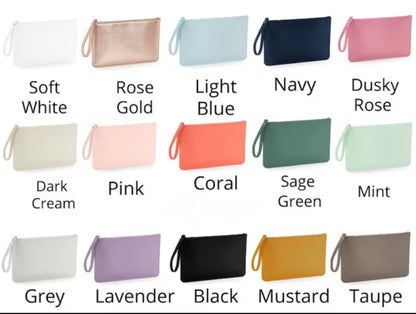 Pochette personnalisée en simili cuir