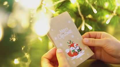 sachets kraft noel