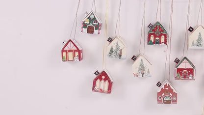 Vidéo de présentation du calendrier de l’Avent DIY – montage des 28 maisons en carton à faire avec les enfants