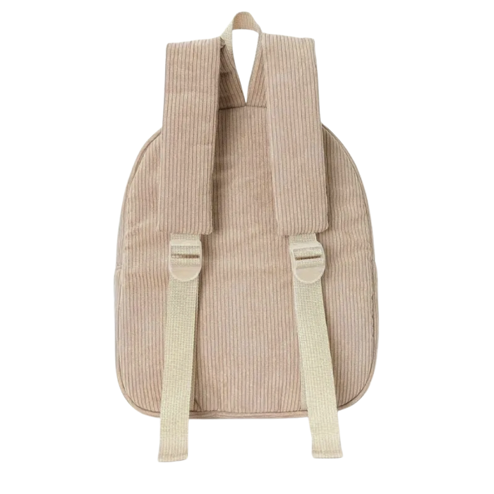 Détail des bretelles rembourrées et ajustables du sac à dos enfant pour un confort optimal.