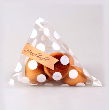 sachet pour confiserie ou biscuits - pois blancs