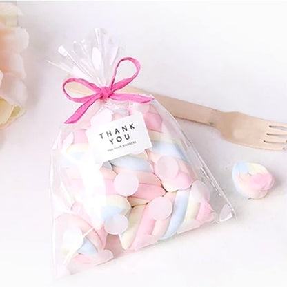 sachet confiserie motif pois blancs