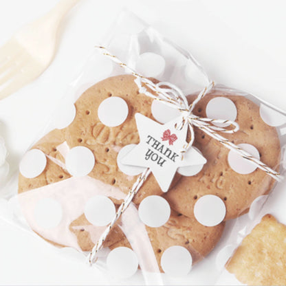 sachet transparent pour biscuits mariage, cadeaux invités

