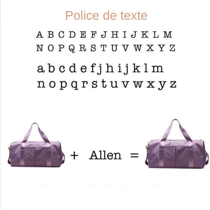 Sac de sport personnalisé avec broderie prénom