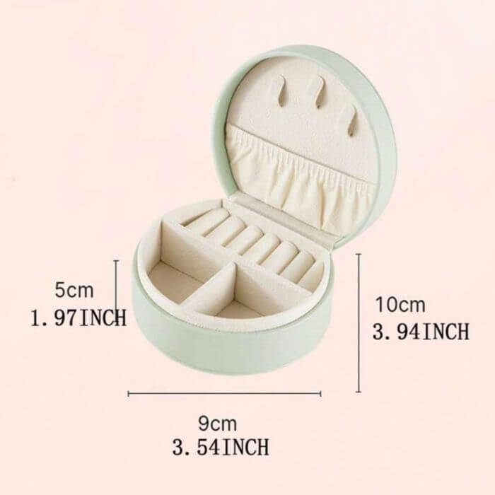 Boite à bijoux personnalisée avec prénom - boîte de rangement compacte avec compartiments, idéale comme cadeau anniversaire ou baptême pour fille.