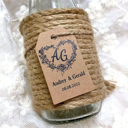 Etiquettes personnalisées Mariage, 100 pcs