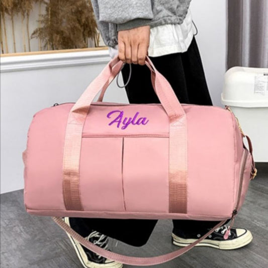Personalized sports bag with name embroidery